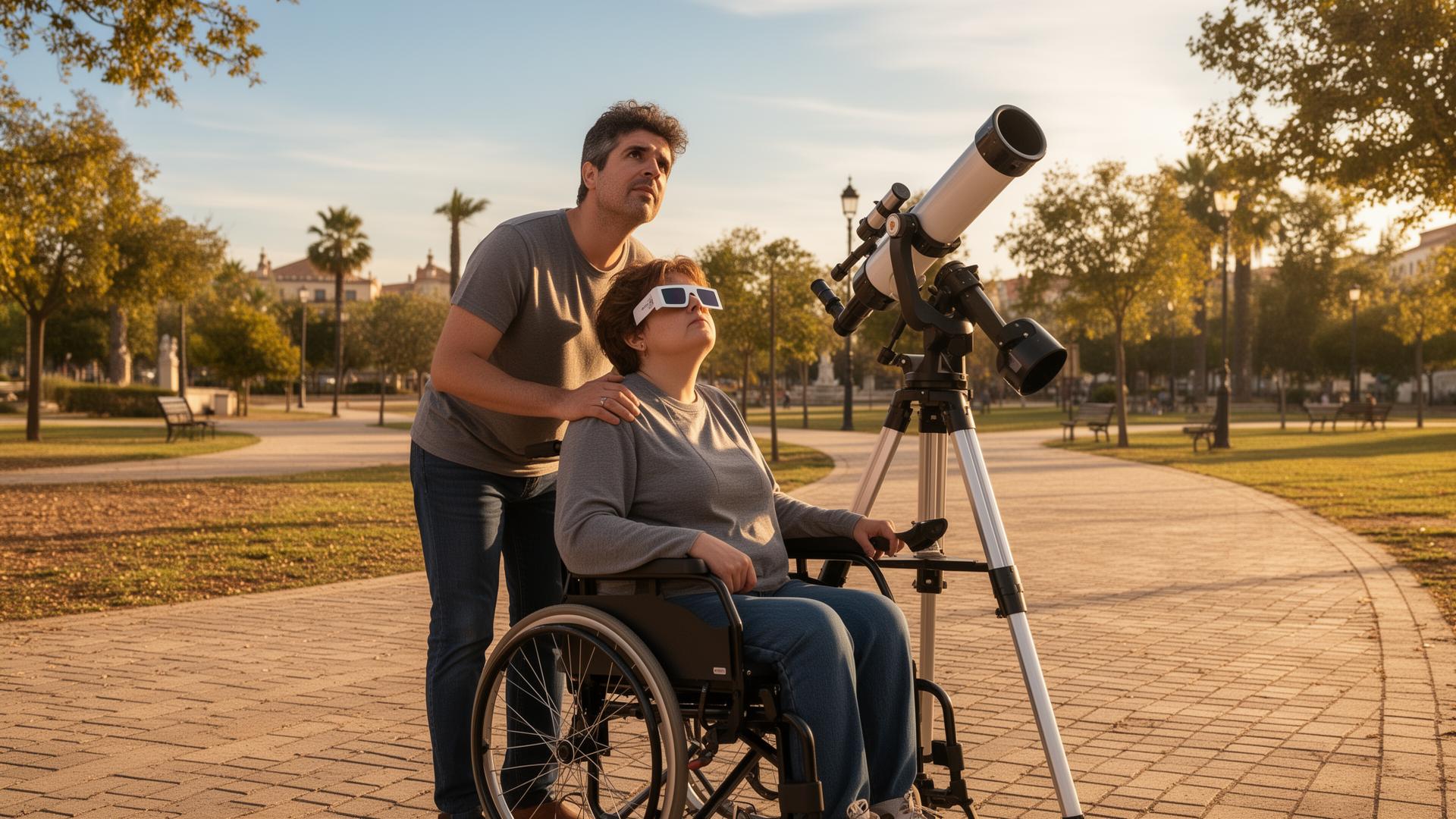 Eclipse 2026 Accesible: Guía Movilidad Reducida